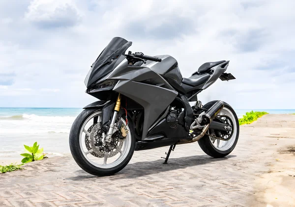 Silver-grey custom Honda CBR250RR MC22 classic 250cc inline-four sport bike with full fairings