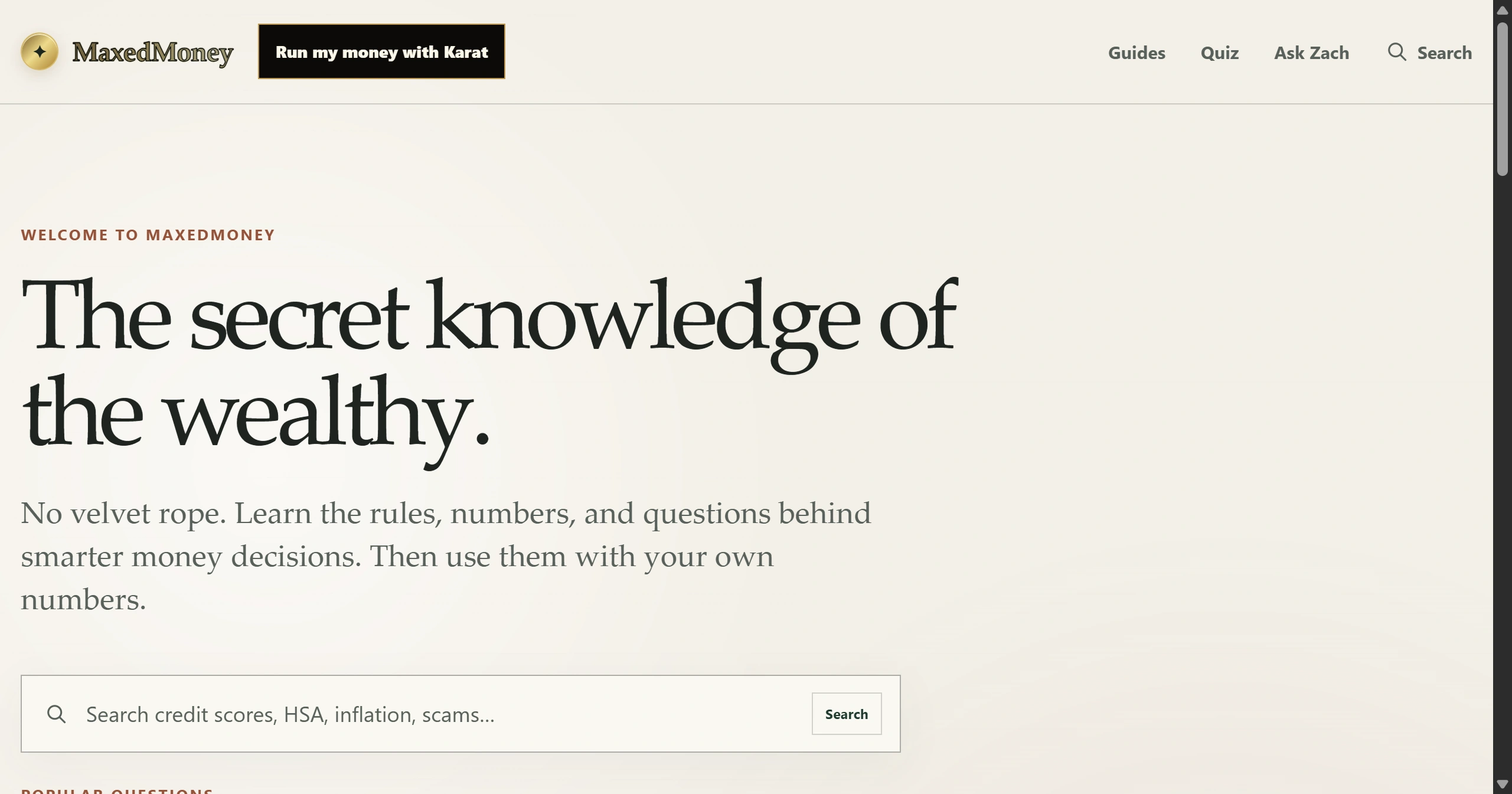 Public editorial entry connected to Karat